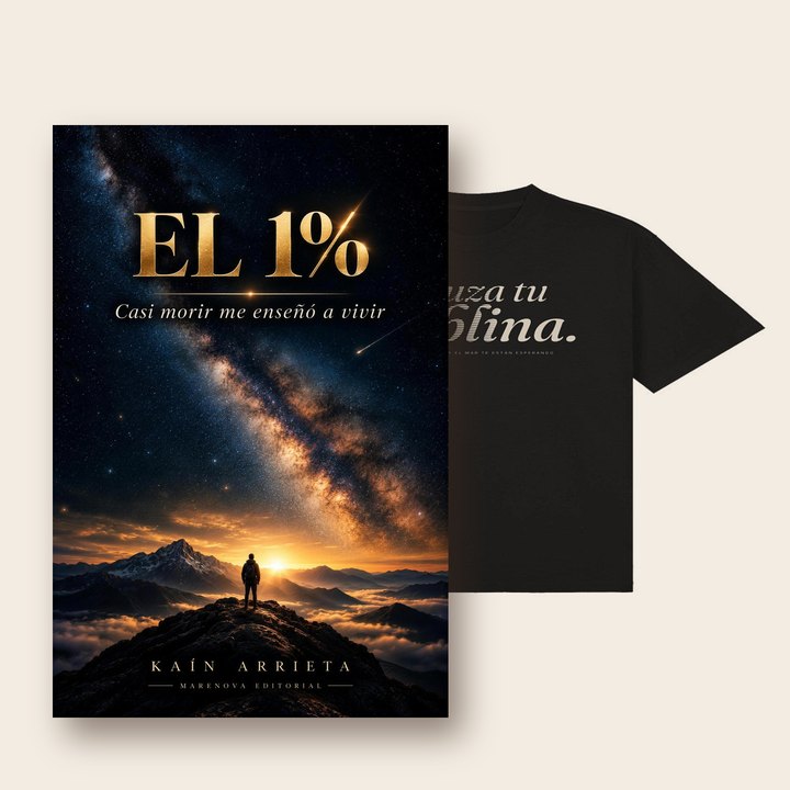 Paquete Neblina: Libro EL 1% + Playera Neblina